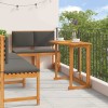 VidaXL Set Bistro de Grădină 5 pcs Maro lemn masiv de acacia 3329120