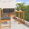 vidaXL Set Bistro de Grădină 5 pcs Maro lemn masiv de acacia 3329120