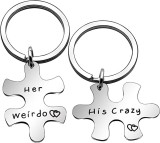 Set de 2 pandative pentru prieteni Angelra, otel inoxidabil, argintiu, 2,5 cm / 3 cm