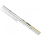 Lanseta Feeder Baracuda 3.6m, Carbon, Actiune 80g, 3+2 Tronsoane, Inele T-Sic, Maner Pluta