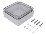 Carcasă universală ABS gri 122x124x55mm