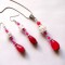 set bijuterii pandantiv si cercei agate pietre semipretioase 38640