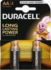 Baterii alcaline Duracell Basic AA 2 buc foto