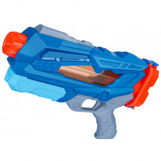 Pistol cu apa pentru copii 6 ani+, rezervor 600 ml pentru piscina/plaja, quick fill, albastru