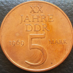 Moneda aniversara 5 MARCI / MARK - RD GERMANA (DDR), anul 1969 *cod 1983 A