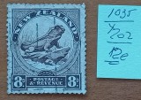 COLONII-BRITAN.-''N.-ZEELANDA-1935-cat Yv.202=12e-1VAL''. -STAMPIL-Vezi-Scan