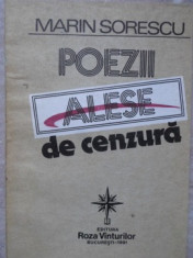 POEZII ALESE DE CENZURA-MARIN SORESCU foto