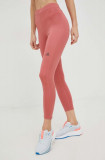 Cumpara ieftin Adidas Performance leggins de alergare Run Icons femei, culoarea portocaliu, neted