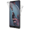 Husa 360 Grade Huawei P20, Full TPU, Transparenta, Protectie Fata+Spate, Slim 0.3mm