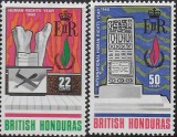 British Honduras 1968 - Drepturile Omului, serie neuzata