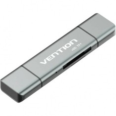 Cititor Card USB / USB-C / microUSB Vention, SD - microSD, Gri CCJH0 foto