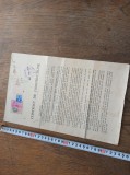 Cumpara ieftin LEOPOLD SCHINDL SI CAROL SCHINDL, CONTRACT DE CONSTRUCTIE, SEMNAT DE CEI DOI ARHITECTI, 1934