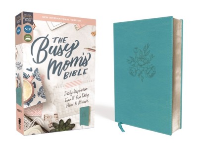 Niv, Busy Mom&amp;#039;s Bible, Leathersoft, Teal, Red Letter Edition, Comfort Print: Daily Inspiration Even If You Only Have One Minute foto