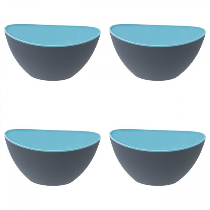 Set Boluri pentru Salata, 4 piese, 3.5 L, Plastic, Turcoaz