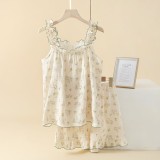 Cumpara ieftin Pijama dama "Cute Bunny" din doua piese, PJ010, Crem