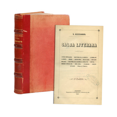 V. Alecsandri, Salba Literară, 1857 foto
