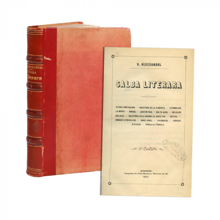 V. Alecsandri, Salba Literară, 1857