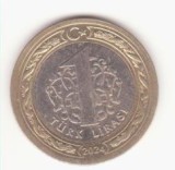 Turcia 1 liră 2024 aUNC., Europa