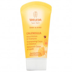 Weleda Baby and Child Gel de dus si sampon pentru copii galbenele 20 ml