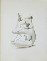 Jules PERAHIM - Compozitie Erotica 12, Heliogravura pe hartie Arches, 1972