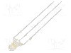 Dioda LED, 3mm, ro&amp;#351;u/alb cald, {{Luminozitate}}, 20mA, 2,1...2,6/3,1...3,6V, OPTOSUPPLY - OSRMPA3131A