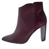 Ghete dama, din piele naturala, Caprice, 9-25315-25-30-P-03, bordo, 37, 37.5, 38