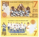Fiji 7 Dolari Comemorativa 2022, Bancnota P-122 UNC, Oceania