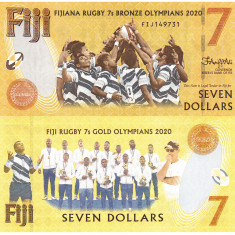 Fiji 7 Dolari Comemorativa 2022 P-122 UNC