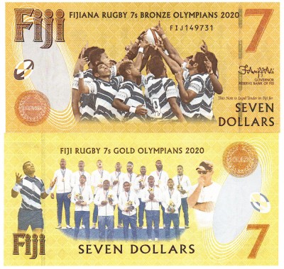 Fiji 7 Dolari Comemorativa 2022 P-122 UNC foto