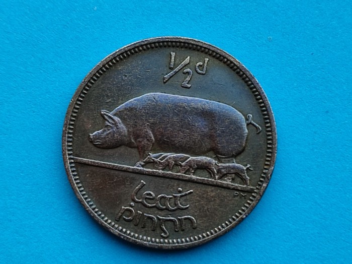 1/2 Pingin 1935 Irlanda-stare buna