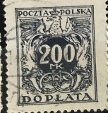 Timbre - Polska - Polonia - Interbelice - 200 Mk