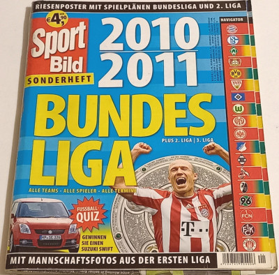 Revista fotbal - SPORT BILD - BUNDESLIGA 2010-2011 foto