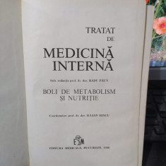 Boli de metabolism și nutriție, Tratat de medicină internă Radu Păun, 1986, 119