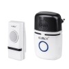 Sonerie Wireless Kemot, 100m, 48 melodii, volum reglabil, 230V, alb-negru, IP44