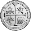 SUA - QUARTER SAN ANTONIO MISSIONS , TEXAS 2019 P - XF+ / SERIA PARCURI NAT., America de Nord
