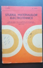 Studiul materialelor electrotehnice. Manual meserii cu profil electric - I. Fetița