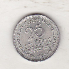 bnk mnd Sri Lanka 25 centi 1963