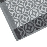 Prosop de bucătărie, 60x35cm, Negru cu model cercuri gri, CMCLASS