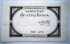 12. FRANTA REPUBLICA ASIGNAT 5 CINQ LIVRES RIOTTOT L&#039;AN 2 1793/1794 SR. 10760