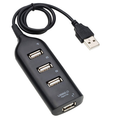 USB Hub Techstar&amp;reg; HB2, USB 2.0 High Speed, 4 Port USB2.0, Negru foto