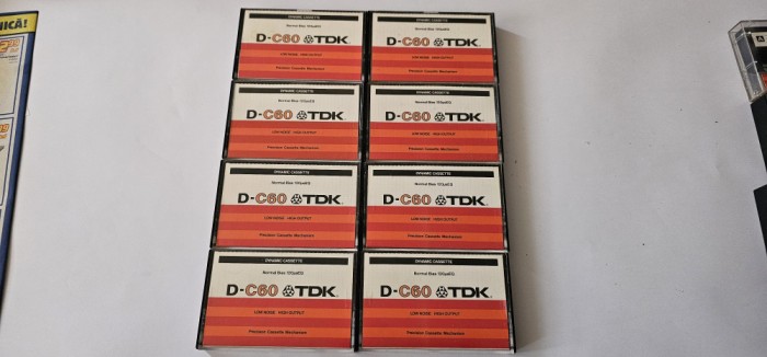 CASETA TDK D-C60 Dynamic Cassette Normal Bias 120usEQ. LOT 8 BUCATI .