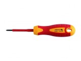 Șurubelniță Izolată H&Ouml;GERT TECHNIK Phillips PH0, 60mm, 1kVAC, Oțel Aliat