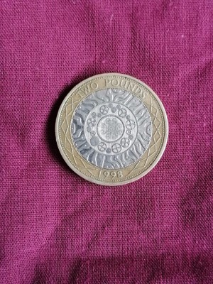 Moneda-2 POUNDS 1998-Marea Britanie foto