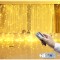 Instalatie Craciun, Tip Perdea IP44, 3m x 1m, 100 Led-uri, Alb cald, USB si telecomanda cu 8 functii, Flippy