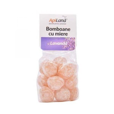 Bomboane cu Miere de Lavanda 100 grame Apiland foto