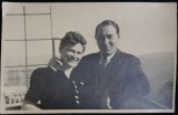 Fotografie tip Carte Postala, Barbat si femeie, 1943