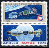 SUA 1975, Apollo, Soiuz, Cosmos, serie neuzata, MNH, Spatiu, Nestampilat