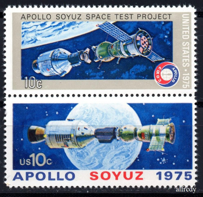 SUA 1975, Apollo, Soiuz, Cosmos, serie neuzata, MNH