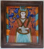 Sf&acirc;nta Paraschiva&amp;quot,, atelierul familiei Tămaș din Făgăraș - Icoana pe glaja, Secol XIX
