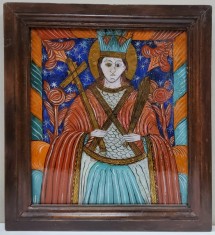 Sf&acirc;nta Paraschiva&amp;quot,, atelierul familiei Tămaș din Făgăraș - Icoana pe glaja, Secol XIX